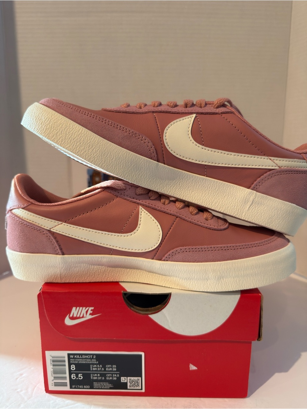 Nike Women’s Low-Profile Sneakers - Rose & White - Picture 2 of 7